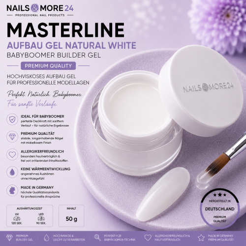 Builder Gel - Natural White - Babyboomer | Masterline premium quality | 50g